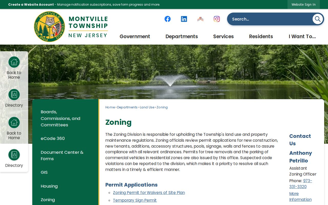Montville neighbors zoning record source