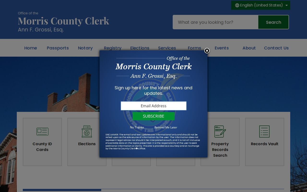 Montville previous residents Morris County Clerk deed records