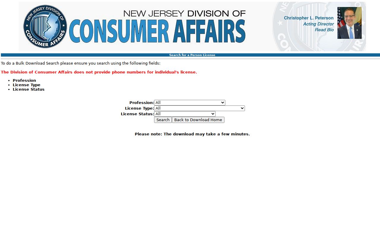 Montville resident lookup New Jersey license verification