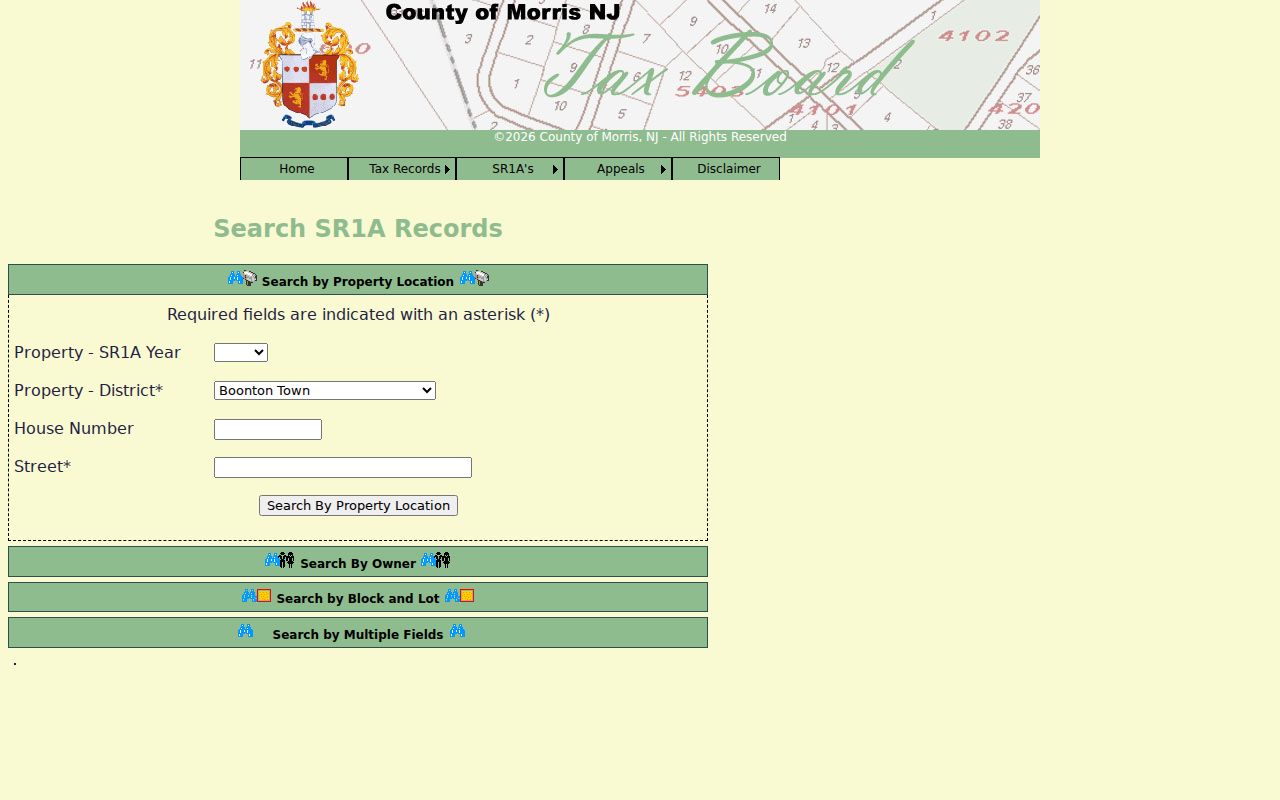 Montville street directory SR1A property and sale search