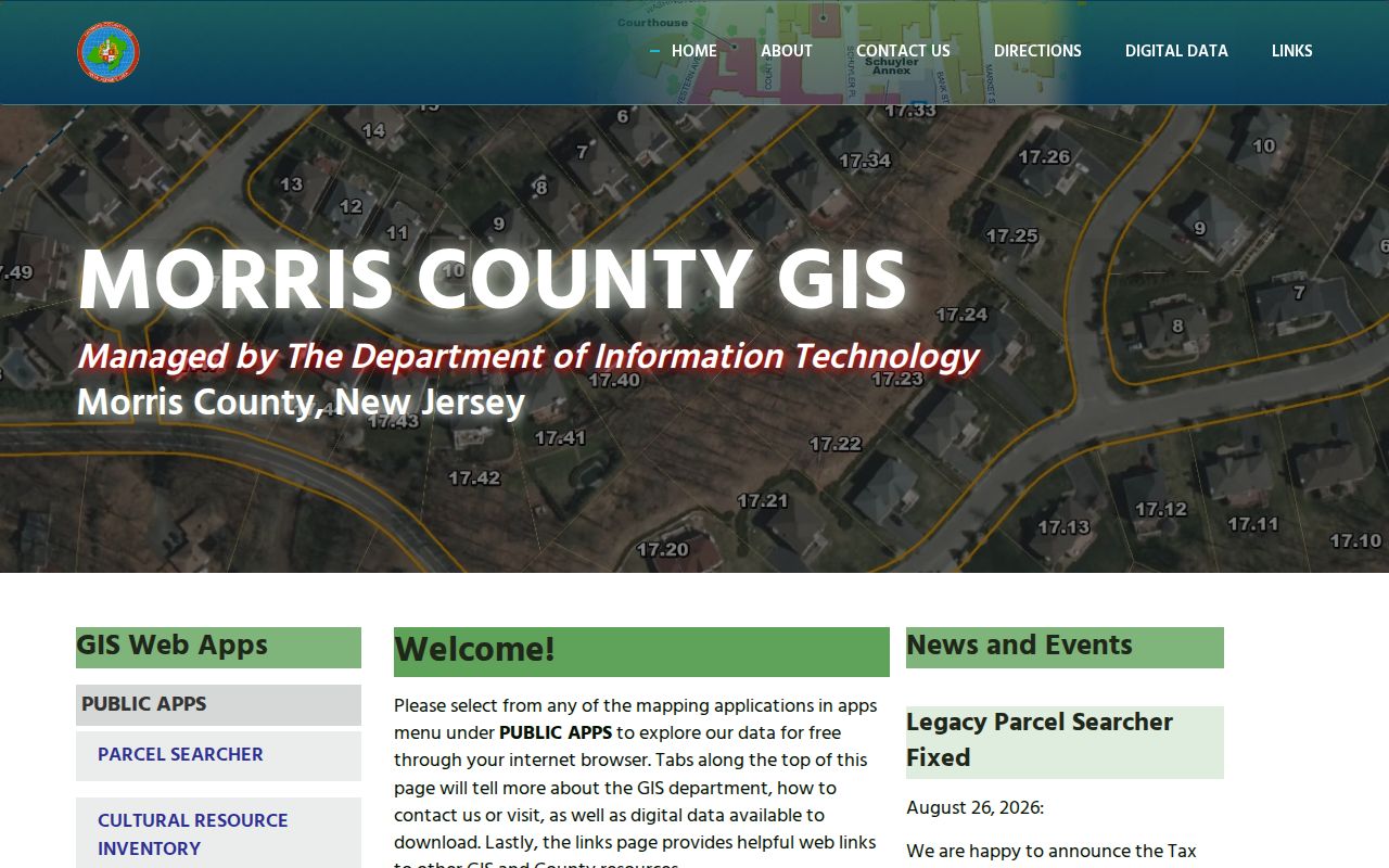 Montville ZIP code directory Morris County GIS map tools