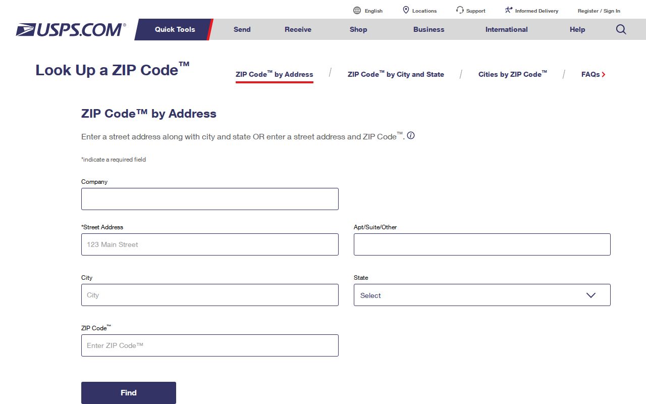 Montville ZIP code directory USPS lookup fields